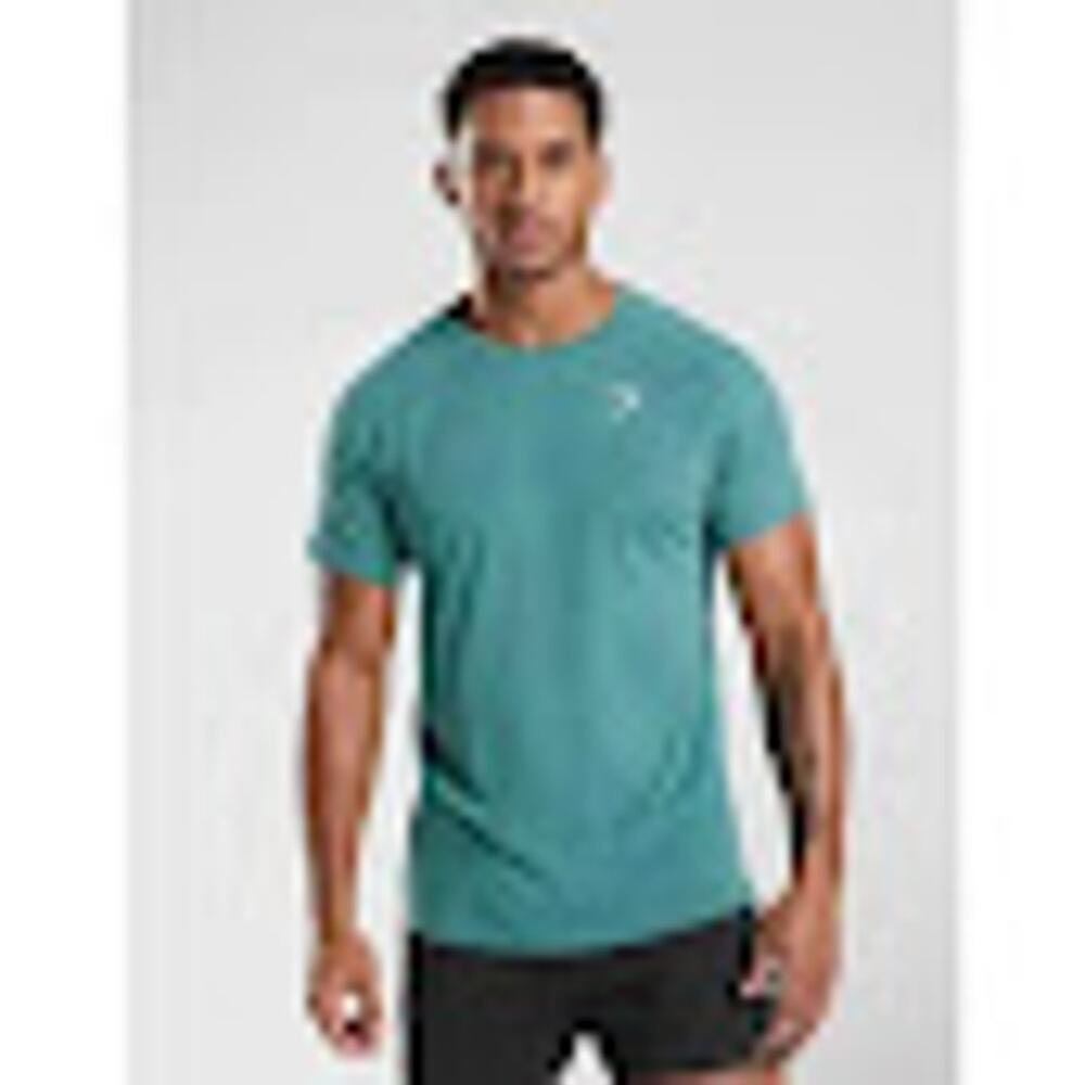 Gymshark Active T-shirt Green Sz XS 100% Cotton